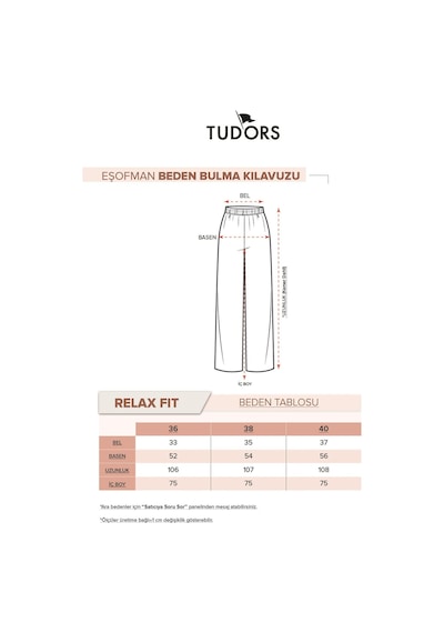Tudors Kadın Modal Kumaş Regular Fit Normal Bel Çift Cep Beli Bağcıklı Kahverengi Eşofman Altı-33588