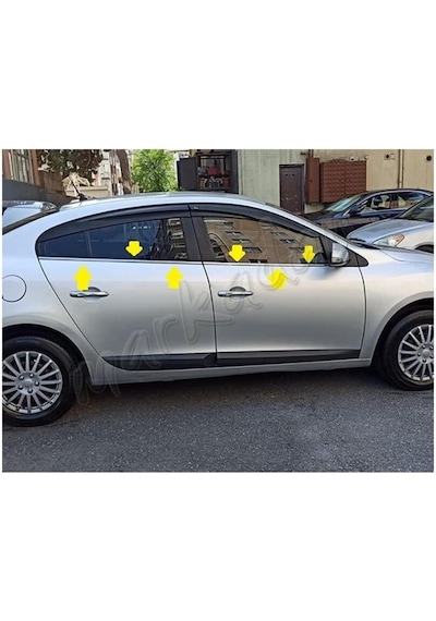 Db Chrome Renault Fluence Cam Çıtası Nikelajı 2010-2016 4 Parça P