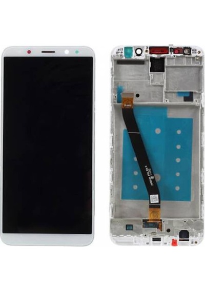Huawei Mate 10 Lite Lcd Dokunmatik Ekran - Çıtalı Beyaz
