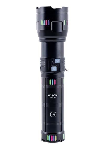 Wison El Feneri - Zoomlu - Şarjlı 60 W - Metal Gövde Bakır