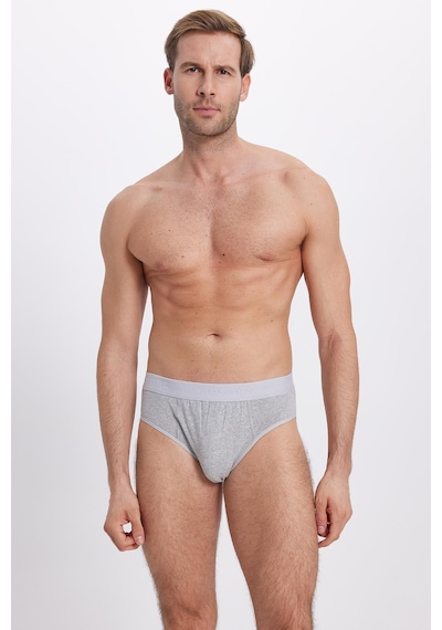 Tudors Erkek 6'lı Paket Likralı Pamuklu Gri Slip Külot-41738 Gri