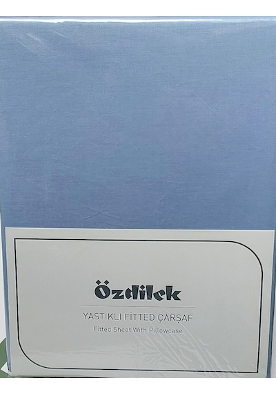 Özdilek Colourist Tek Kişilik Battal Çarşaf Seti 120x200 Buz Mavi Mavi
