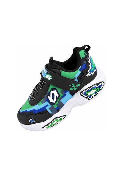 Papucumun Dünyası Çocuk Cırt Bantlı Kalın Tabanlı Piksel 3d Desenli Craft Tarzı Sneaker Yeşil Papucumun Dünyası Çocuk Cırt Bantlı Kalın Tabanlı Piksel 3d Desenli Craft Tarzı Sneaker Yeşil