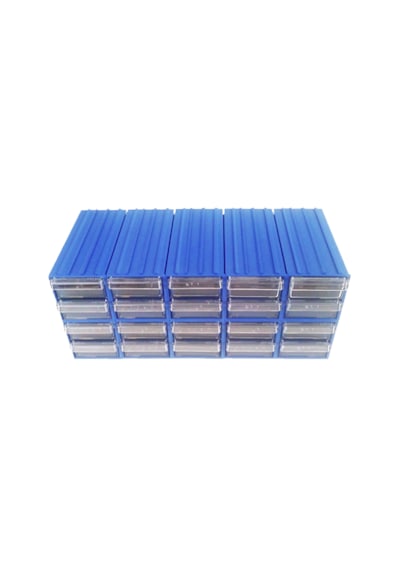 Sembol 300 Plastik Çekmeceli Kutu 4,6X11,7X2,4 Cm (60 Çekmeceli)
