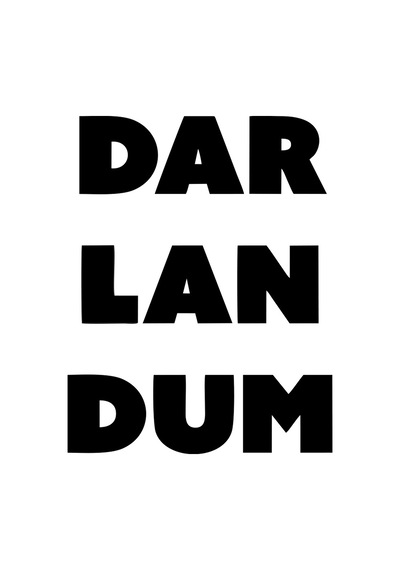 Darlandum Araba Sticker 17x17 Cm Siyah