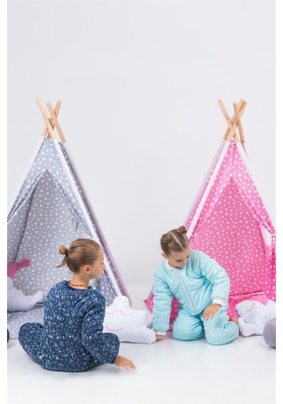 Cantoy Kız Erkek Çocuk Kalın Elyaf Dolgulu Premium Kalite 2.5 Tog Desenli Uyku Tulumu Kahverengi - Lacivert