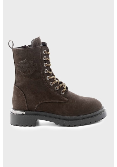Harley Davidson Rebel Logolu Hakiki Deri Bot Kadın Bot 026z100023 Ctn Dark Brown Kahverengi
