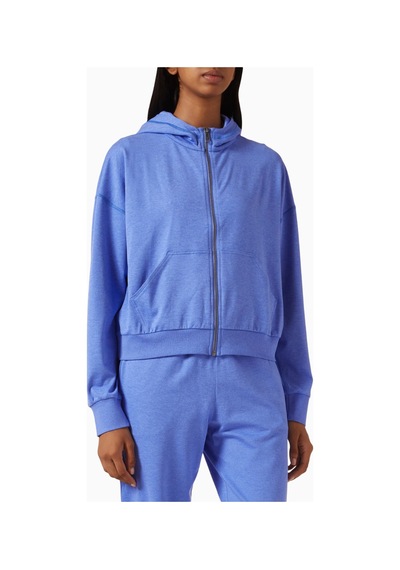 Vuori Halo Modern Zip Hoodie, Dreamknit Rahat Ve Şık Günlük Sweatshirt Mor