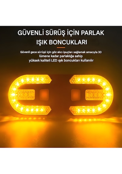 Fy-1825 Kablosuz Bisiklet Dönüş Sinyali Led Arka Lamba Usb Şarjlı, Uzaktan Kumandalı, Ipx5 Suya Dayanıklı Siyah