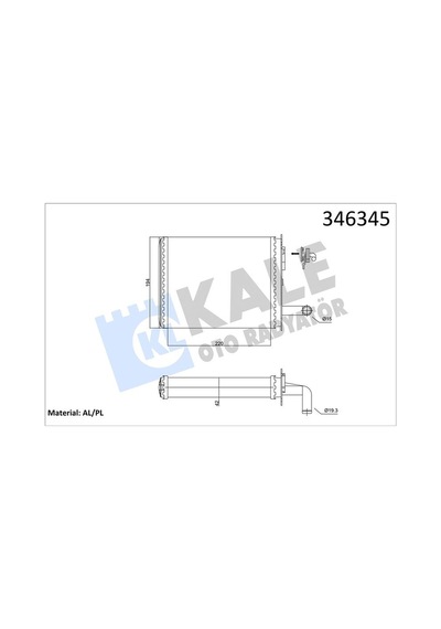 Kalorifer Radyatörü Pro Kale 346345 Fiat Albea Ym