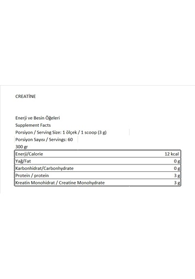 Bcaa300gr/creatine Monohydrate300gr/arginine300gr Aromasız