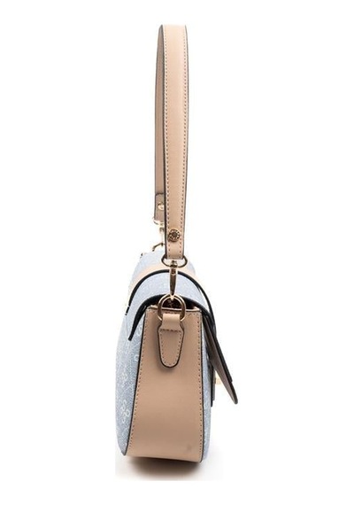 Silver Polo Sp1177 Kadın Omuz Çantası Monogram Mavi-ten