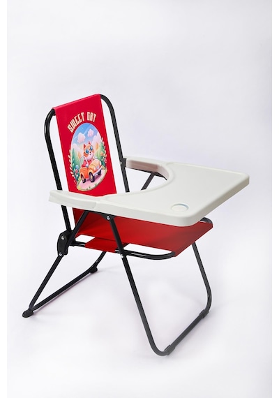 Exent 2-6 Yaş Sweet Cat Lüx Çocuk Piknik Sandalyesi-mini Kamp Sandalyesi-kırmızı Çok Renkli