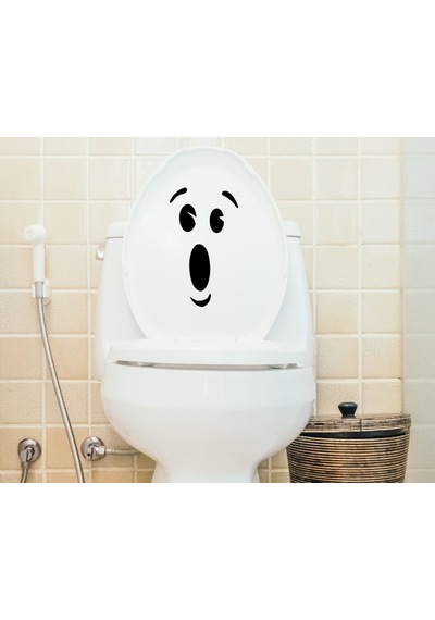 Bk Home Şaşkın Surat Tasarımlı Wc Sticker-1