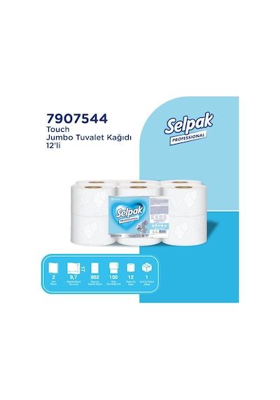 Selpak Professional Extra Jumbo Tuvalet Kağıdı 12'li 150 Metre
