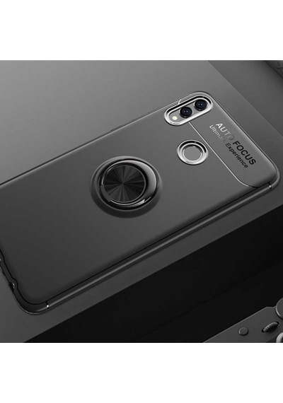 Huawei Honor 8C Kilif Yüzüklü Tam Korumali Silikon Kapak 418888098