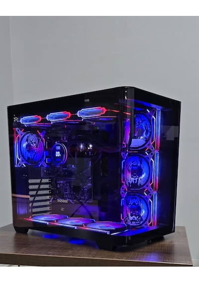 Anime Karakterli 7 Argb Fanlı 750w 80+ Powerlı Siyah Akvaryum Kasa