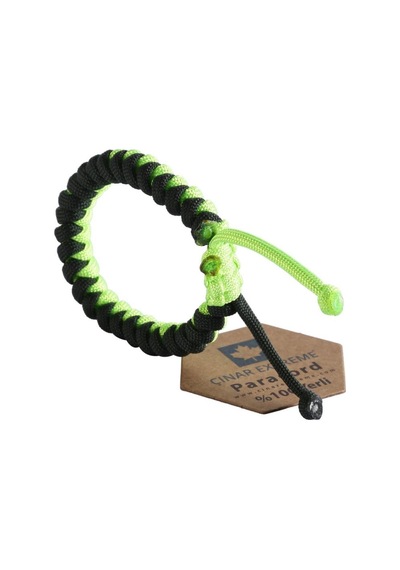 Neon Sarı Snake Paracord Bileklik Çınar Extreme Çok Renkli