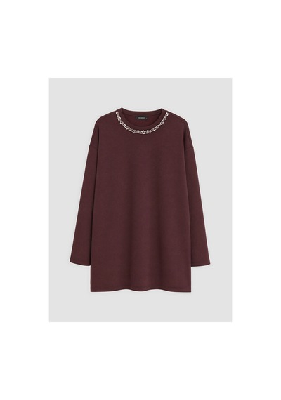 LC Waikiki Alıta Cıty Farkıyla Lcw Everyday Mürdüm Dalgıç Kumaşı Taşlı Oversize Kadın Tunik Murdum - 931757955 Murdum LC Waikiki Alıta Cıty Farkıyla Lcw Everyday Mürdüm Dalgıç Kumaşı Taşlı Oversize Kadın Tunik Murdum - 931757955 Murdum