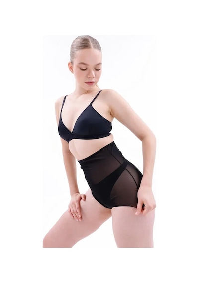 Linabloom Siyah Mı 2706 Lazer Tül Toparlayıcı Slip Hayalet Külot Korse