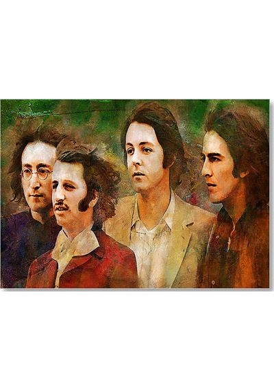 Cakasepetim The Beatles Duvar Boyama Ahşap Mdf Tablo