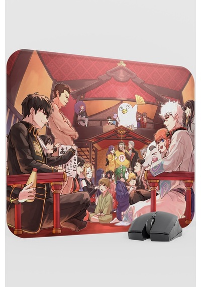 Gintama Anime V1 - 48x40 Xl Gaming Kauçuk Kaymaz Taban Mouse Pad Fare Altlığı