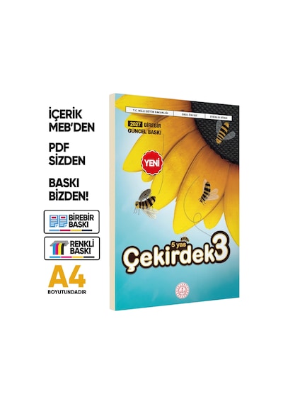 2027 5 Yaş Okul Öncesi MEB Etkinlik Kitabı Çekirdek 3 Eğlenceli ve Öğretici Aktiviteler BASKI ÜCRETİ