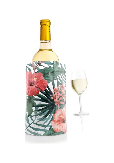 Vacu Vin Şarap Soğutucu Kılıf / Çiçekli