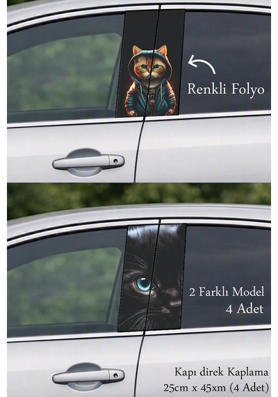 Aracınıza Şık Bir İfade Kapı Direk Folyo Sticker Etiket