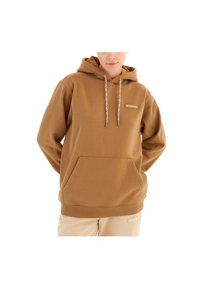 Columbia Csc U Marble Canyon Heavyweight Fleece Unisex Kapüşonlu Sweatshirt-4503 Delta Kahve