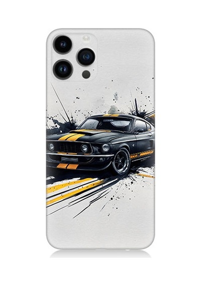 Apple Uyumlu iPhone 14 Pro  Hızlı Araba Desenli Silikon Kılıf