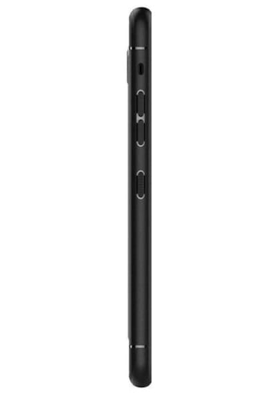 Spigen G8 Thinq İle Uyumlu Kılıf Rugged Armor Matte Black Siyah