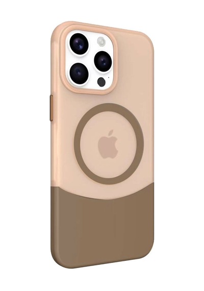 Joko Apple Uyumlu iPhone 15 Pro Max Pc Suit Magsafe Kapak - Kahverengi Kahverengi