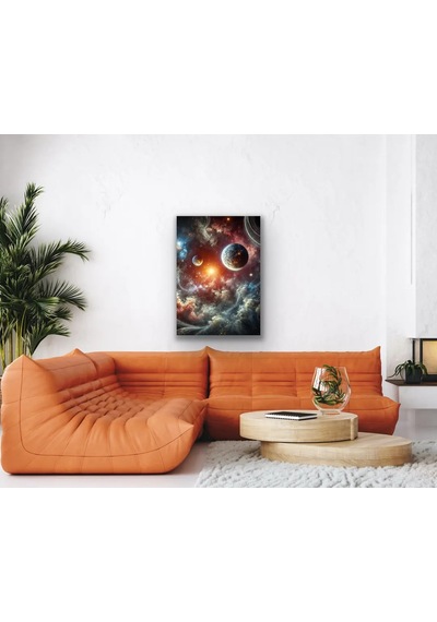 Gezegenler Temalı Kanvas Tablo 70x100 Cm 100 x 100