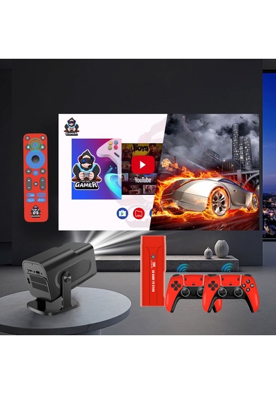 10k Ultra Hd Tv Game Stick - Android Tv 64gb 20.000 Oyunlu Çift Kablosuz Konsol Wifi6, 5g