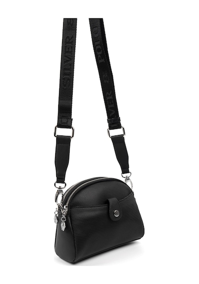 Silver Polo Sp1144 Kadın Çapraz Çanta Petek Siyah-siyah