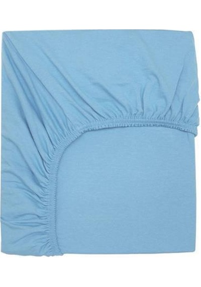 4 Adet 40 X 80 + 10 Cm Anne Yanı Lastikli Penye Kumaş Bebek Çarşafı-mavi-gri