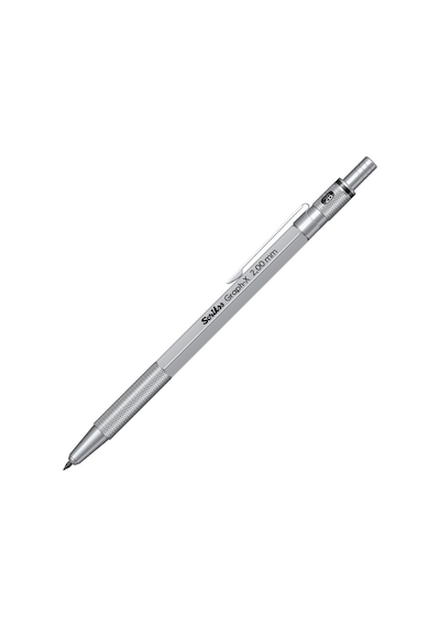 Scrikss Graph-x 2b 2.0 Saten Gri Gizli Uç Mekanik Kurşun Kalem