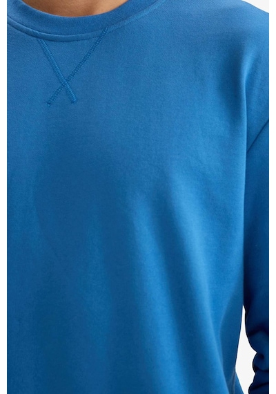 Defacto %100 Pamuk Basic Sweatshirt E8339ax26spbe410 Mavi-be410