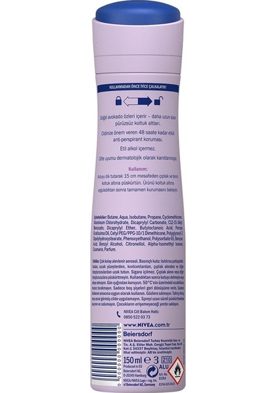 Nivea Double Effect Mor Düşler Kadın Sprey Deodorat 4 x 150 ML