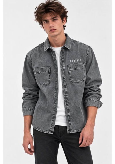 Little Cup Jeans Co Siyah Kar Yıkama Premium Tok Kumaş Çift Cep 90lar Erkek Denim Kot Gömlek Antrasit Little Cup Jeans Co Siyah Kar Yıkama Premium Tok Kumaş Çift Cep 90lar Erkek Denim Kot Gömlek Antrasit