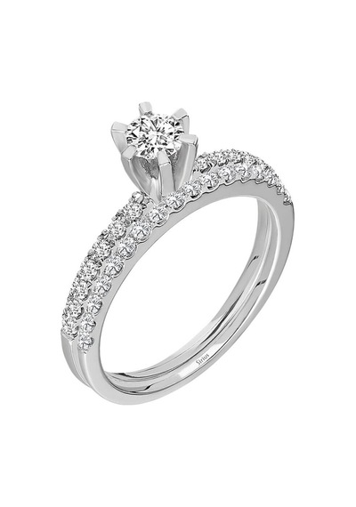 Sirius Toplam 0,53 Ct Pırlanta Tektaş Yüzük Ve Alyans 0807R0052