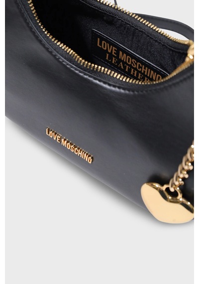 Love Moschino Logolu Zincir Detaylı Çıkarılabilir Askılı Çanta Bayan Çanta Jc4161pp1pl1400a Siyah