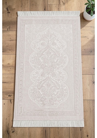 Kadife Seccade İnci Velvet Pearl - Krem