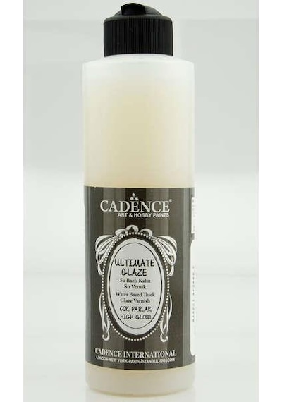 Cadence Ultimate Glaze Su Bazlı Sır Vernik Parlak 250 Ml.
