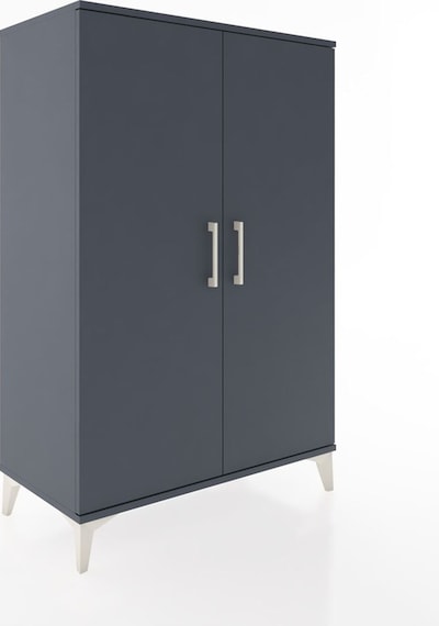 Hyperion Dolap 2 Kapaklı Tek Askılı 88x44x134 Antrasit-antrasit Antrasit