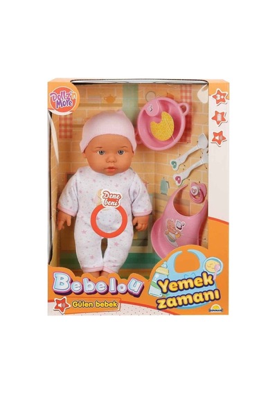 030021 Nessiworld Yemek Zamanı Sesli Bebek Seti 35 Cm / +3 Yaş Standart