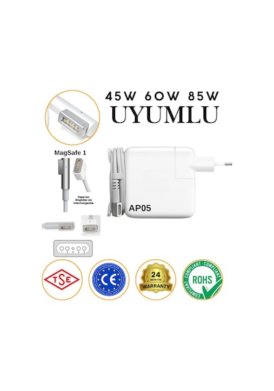 Apple 16.5v 3.65a A1184 Adaptör Şarj Aleti