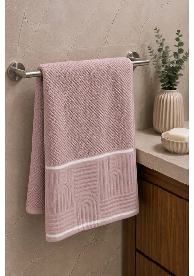 Esila Serisi Lila Renk El Havlusu 50 X 90 Premium Yumuşak Dokulu %100 Organik Pamuk Lila - 891808590 Lila