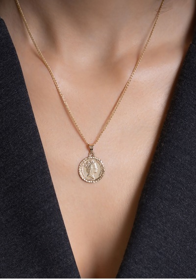 14 Ayar Altın Elizabeth Kolye 2 Mm Sarı Altın